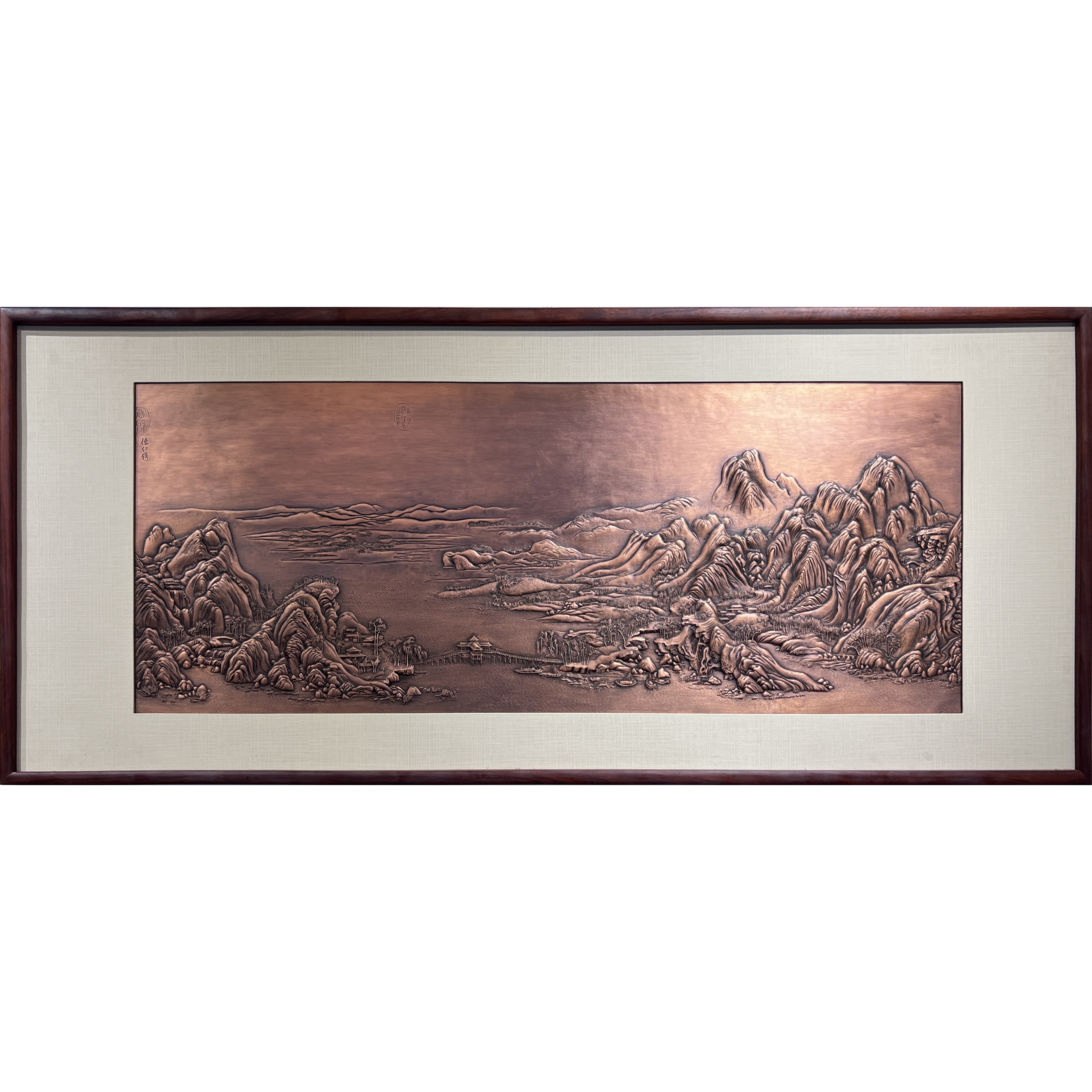 《千里江山圖》紫銅壁畫